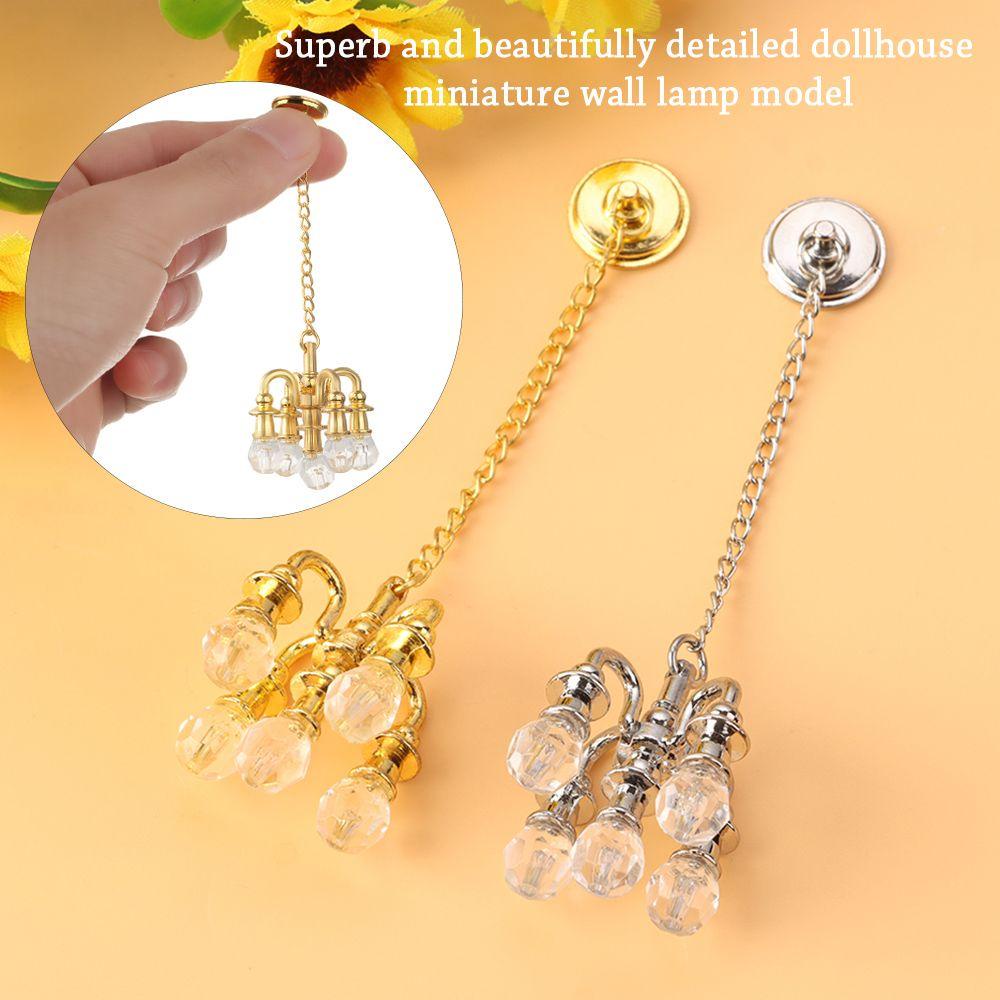 BEBETTERM 1 / 1 Cặp Đèn Sàn Mini Cho Nhà Búp Bê Tỉ Lệ 1: 12