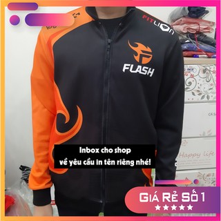 [FREESHIP] Áo Khoác Liên Minh Huyền Thoại - Áo thi đấu TEAM FLASH 2020 - In Tên Theo Yêu Cầu