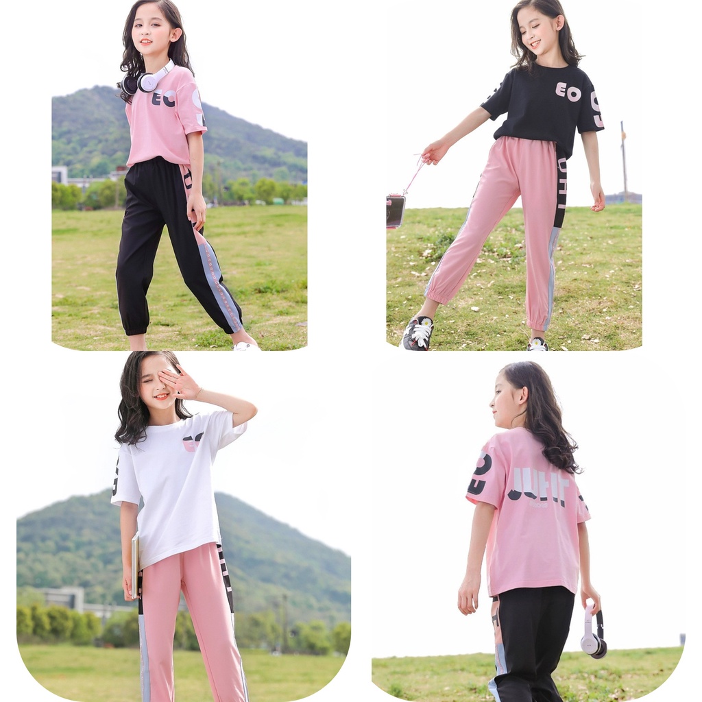 Set bộ quần áo dành cho bé gái 18-45kg mẫu EO. thiết kế cá tính, đường may kỹ. MA08.