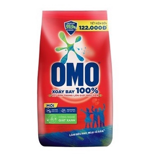 Bột giặt Omo Xoáy Bay 100% Vết Bẩn Với Công Nghệ Giặt Xanh Mới 5,7 Kg