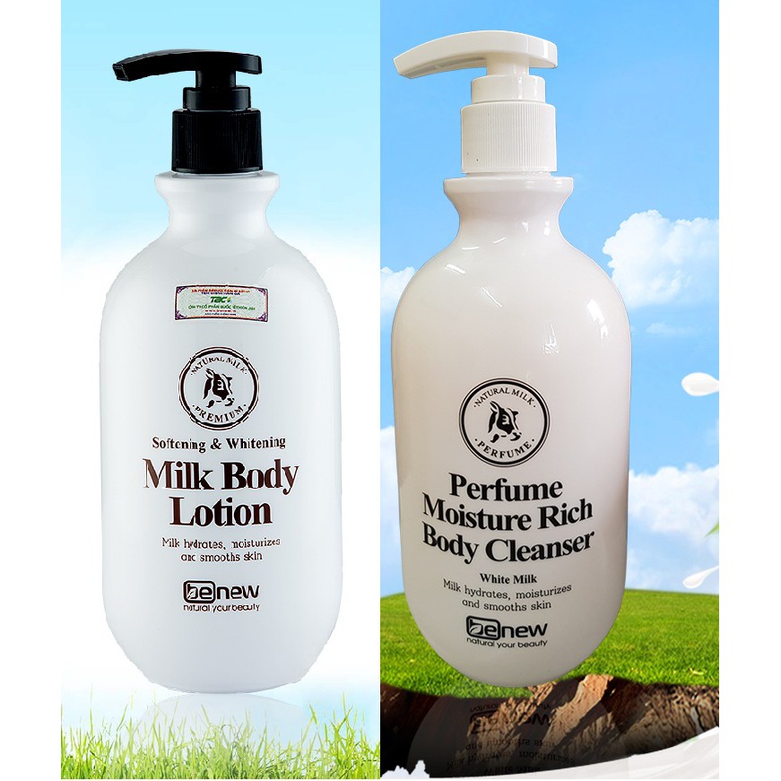 Bộ đôi sữa tắm + sữa dưỡng thể dưỡng trắng da Benew | BigBuy360 - bigbuy360.vn