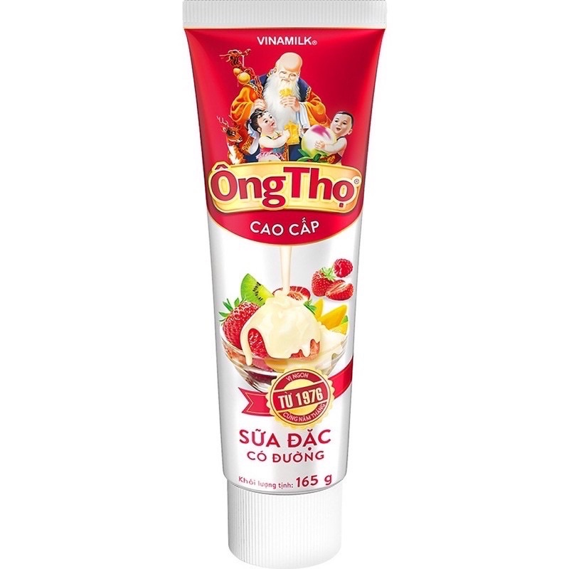 Sữa đặc ông thọ đỏ cao cấp dạng tuýt 165g