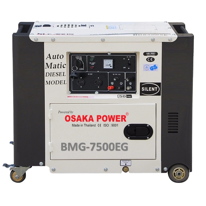 [HÀNG CHÍNH HÃNG] Máy Phát Điện Chạy Dầu Osaka Power 5Kw BMG-7500EG