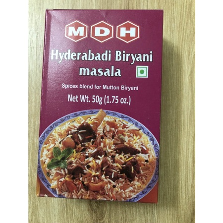 Gia vị nấu vị nấu cơm MDH Hyderabadi Biryani Masala 50g