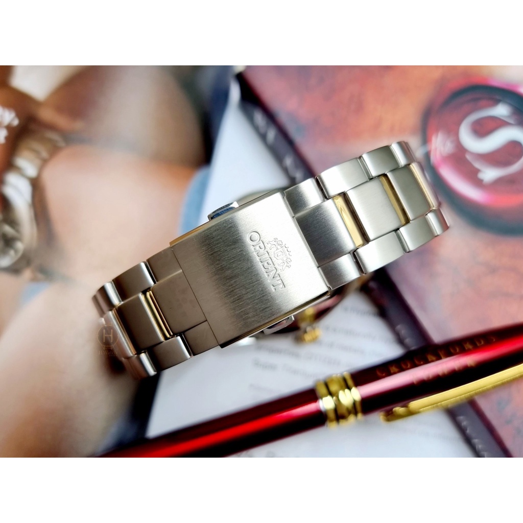 Đồng hồ Nam chính hãng Orient Automatic RA-AR0001S10B/RA-AR0001S00C Size 41,Hở tim-Máy cơ tự động-Dây kim loại Demi vàng