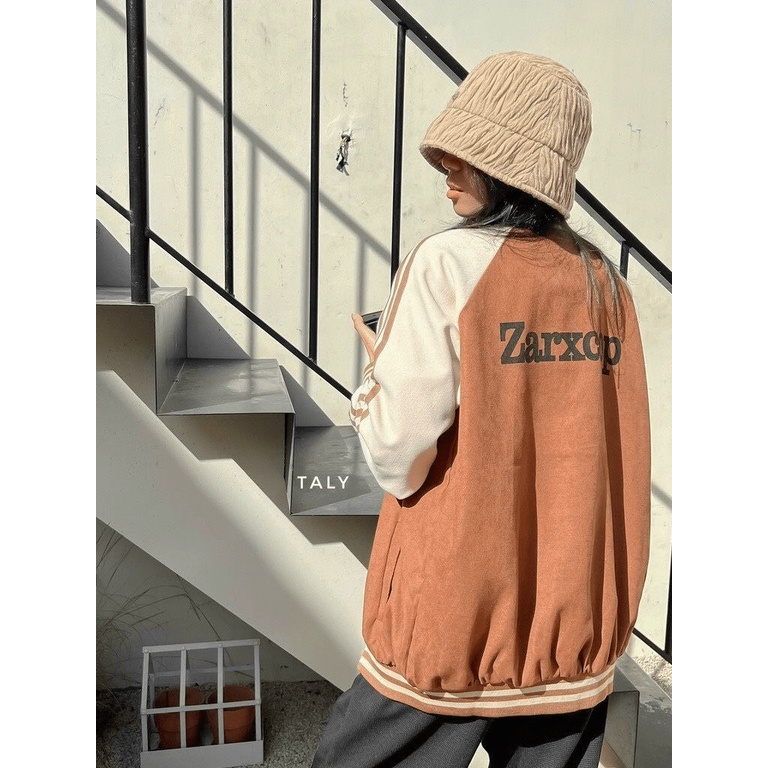 (HCM) Áo Khoác Bomber Da Lộn - Cực Xịn - form rộng dáng đẹp siêu nét , phong cách hàn quốc siêu xịn cho các bạn trẻ KME