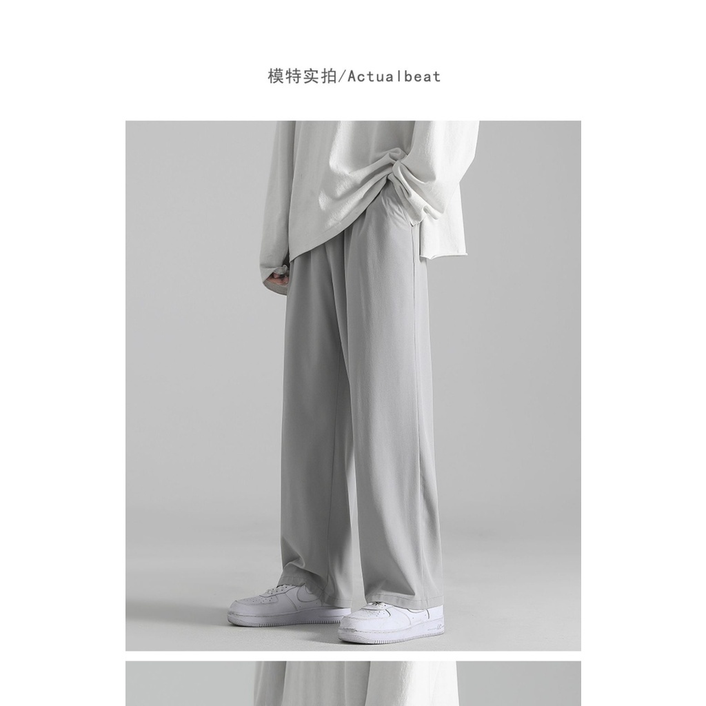 Quần Dài Ống Rộng Phong Cách Hàn Quốc Dành Cho Nam