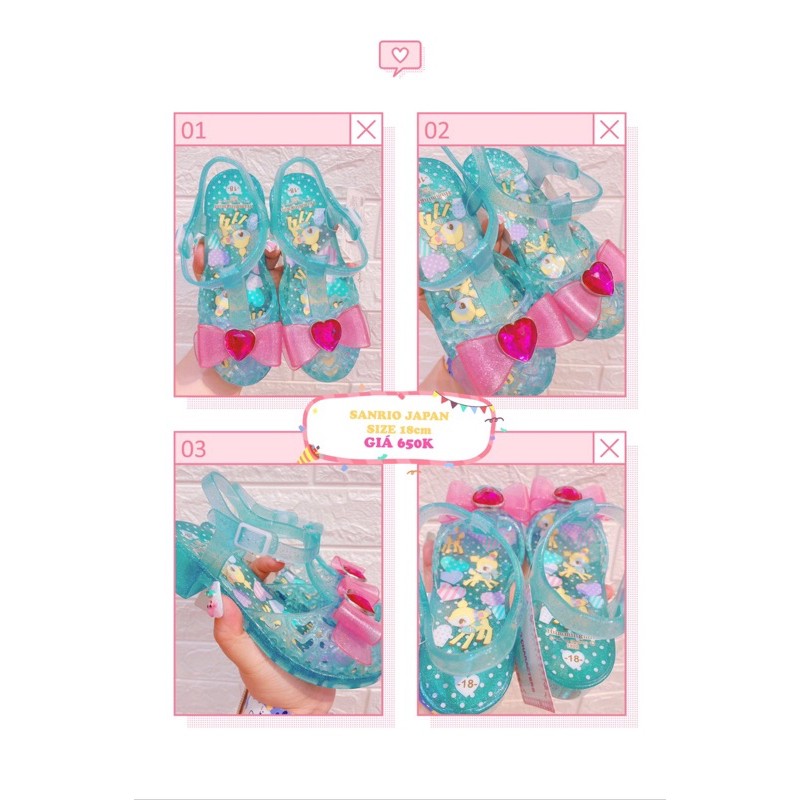 Giày nhựa dẻo cho bé Sanrio Japan