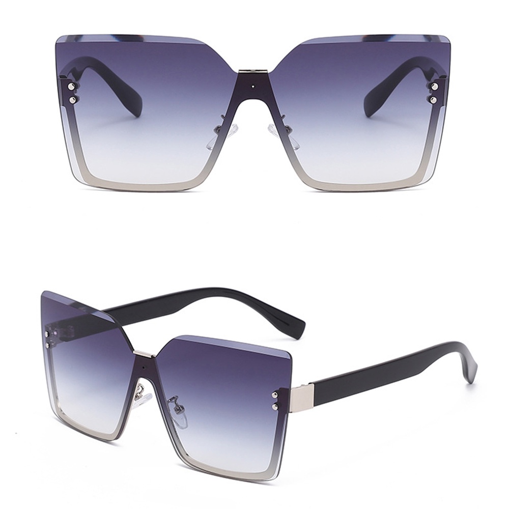 Kính Mát Vuông Nửa Gọng Chống Tia UV400 Thời Trang Đi Biển Mùa Hè Mới 2022 Cho Nam Và Nữ