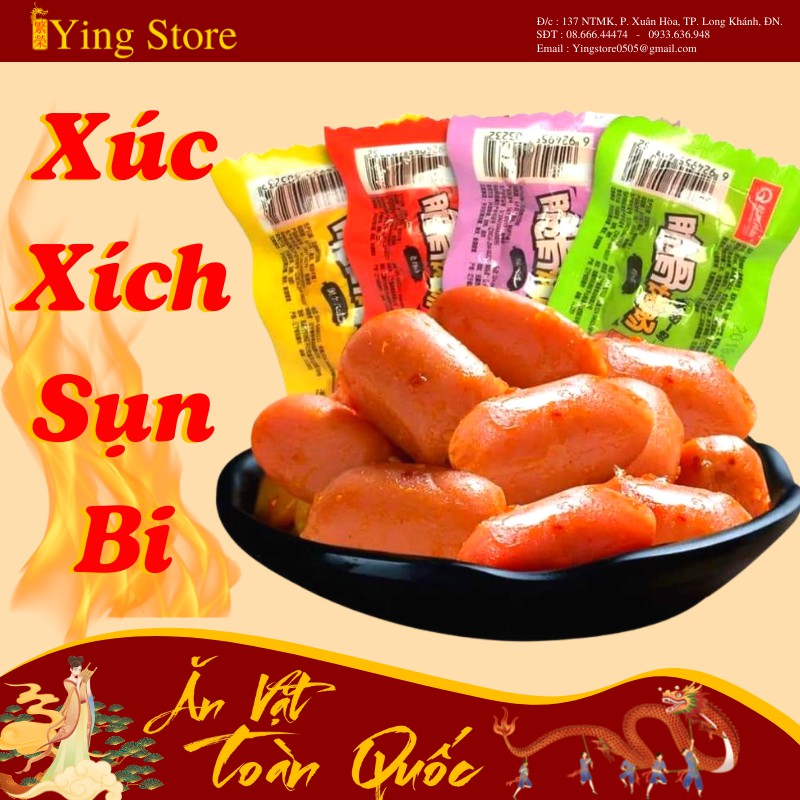 Xúc Xích Sụn Gà Gói 4 Viên-Xúc Xích Mini mix 4 Vị Tự Chọn