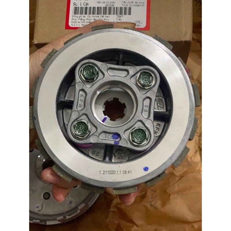 Bộ nồi sau Wave anpha/ W thái/ Dream/ super DR/ RS 100/ W @ zin hãng Honda