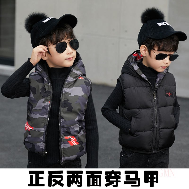 Áo Ba Lỗ Chất Liệu Cotton Dày Dặn Thời Trang Thu Đông Cho Bé Trai 6-9 Tuổi