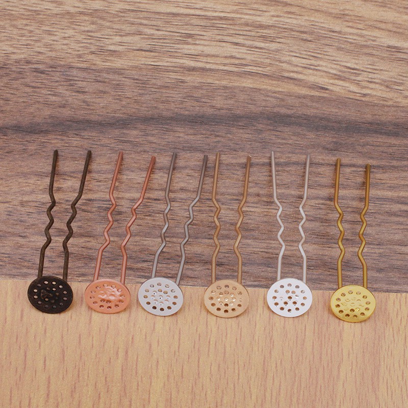 [Mã 153FASHIONSALE1 giảm 10K đơn 50K]1 cán trâm đính phiến 64mm nguyên liệu làm trâm làm trang sức cổ trang