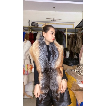 Khăn choàng chồn nguyên con đẹp