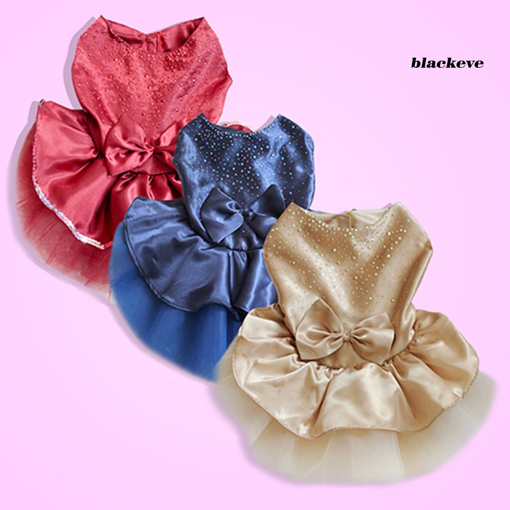 Đầm công chúa đính kim sa sang trọng cho thú cưng