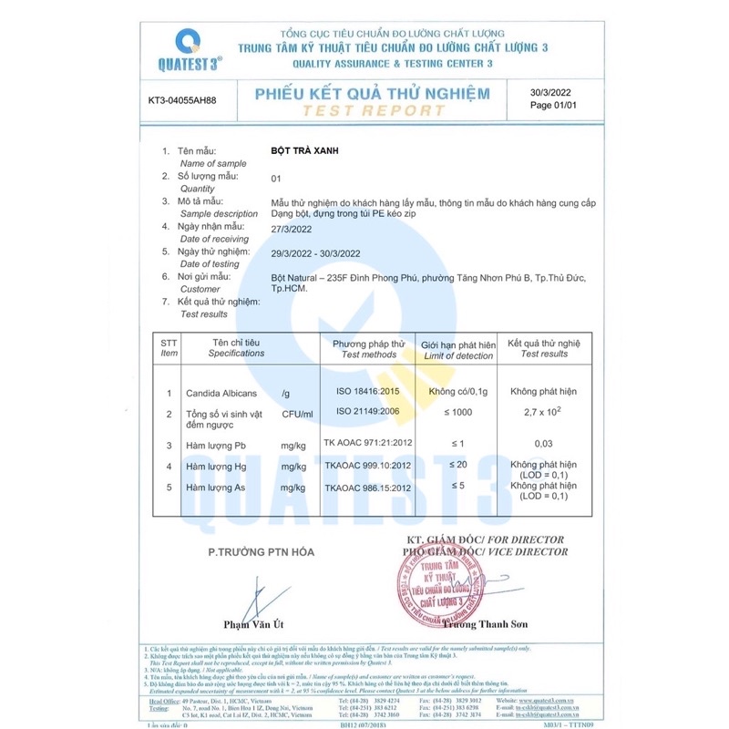Bột trà xanh sấy lạnh nguyên chất 100% 1kg - ngừa mụn, trắng da, trẻ hoá da, kiểm soát dầu, mờ thâm