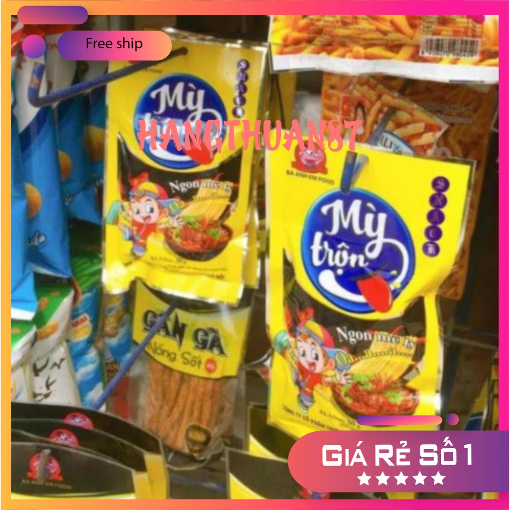 2 Gói Snack Bim Bim Mỳ Trộn Siêu Ngon - đồ ăn vặt cổng trường