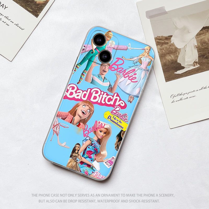 Ốp Điện Thoại TPU Mềm Chống Sốc Hình Búp Bê Công Chúa Barbie Cho IPhone 14 12 PRO 12 mini 11 PRO Max 13 PRO 13PROMAX Xs Max XR 6 7 8 Plus
