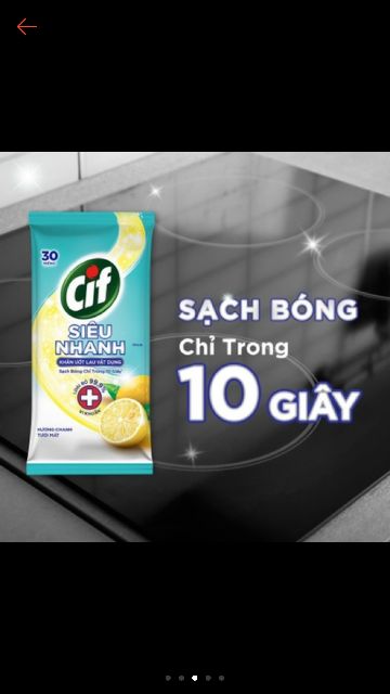 Khăn Ướt Lau Cif gói 30 tờ