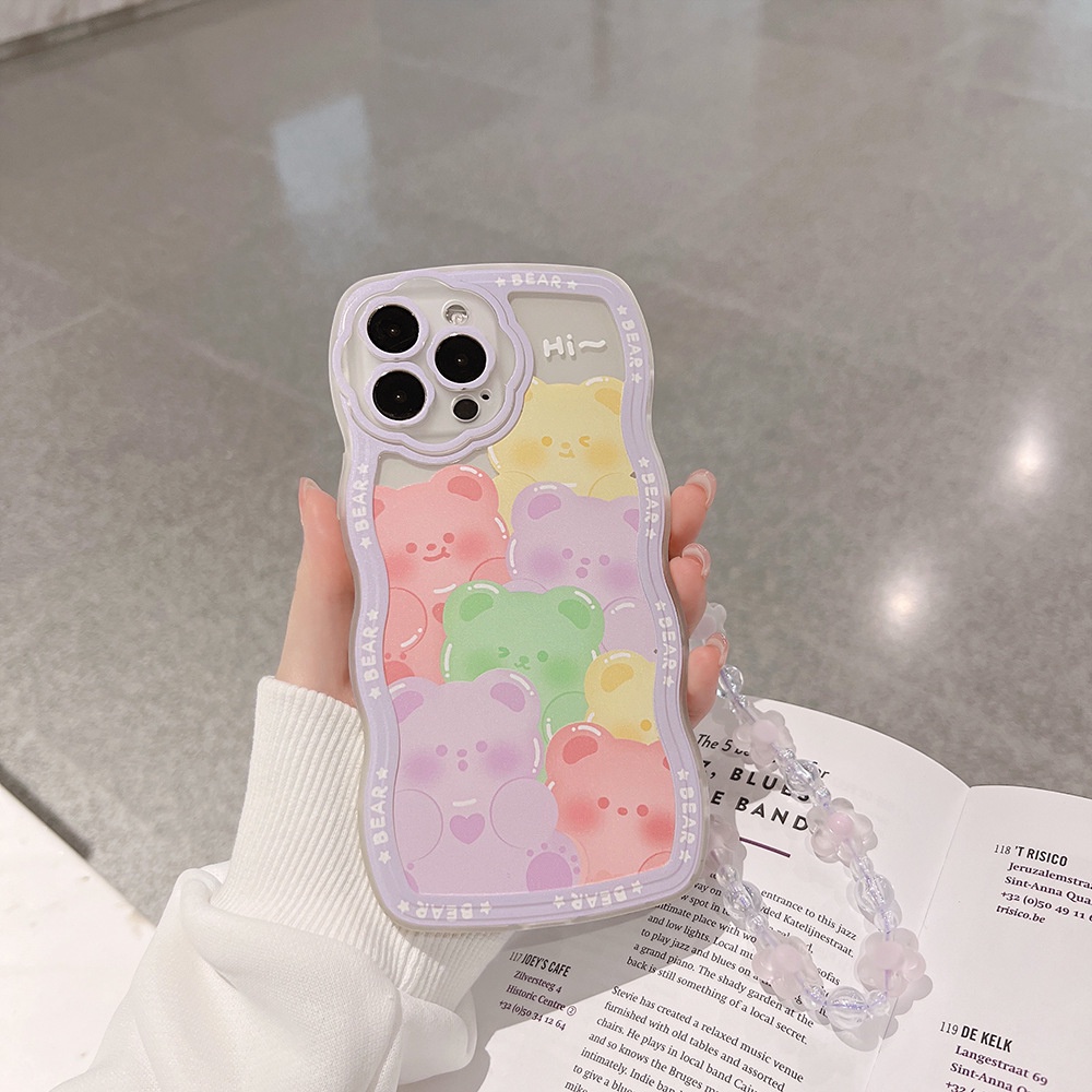 Ốp lưng iphone Ốp Điện Thoại In Hoạt Hình Kèm Dây Đeo Cho iPhone 7/7plus/8/8plus/x/xr/xs/11/12/13/pro/max/plus/promax RK CASE-III