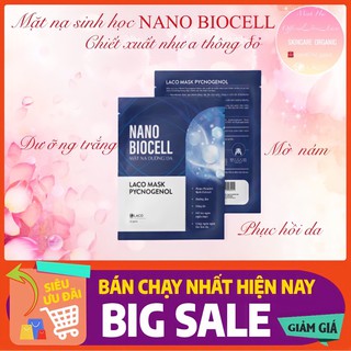 [Mặt Nạ Dưỡng Da Mặt Tinh Chất DNA Cá Hồi NANO BIOCELL LACO - Mặt Nạ Sinh Học Dưỡng Ẩm Sáng Da