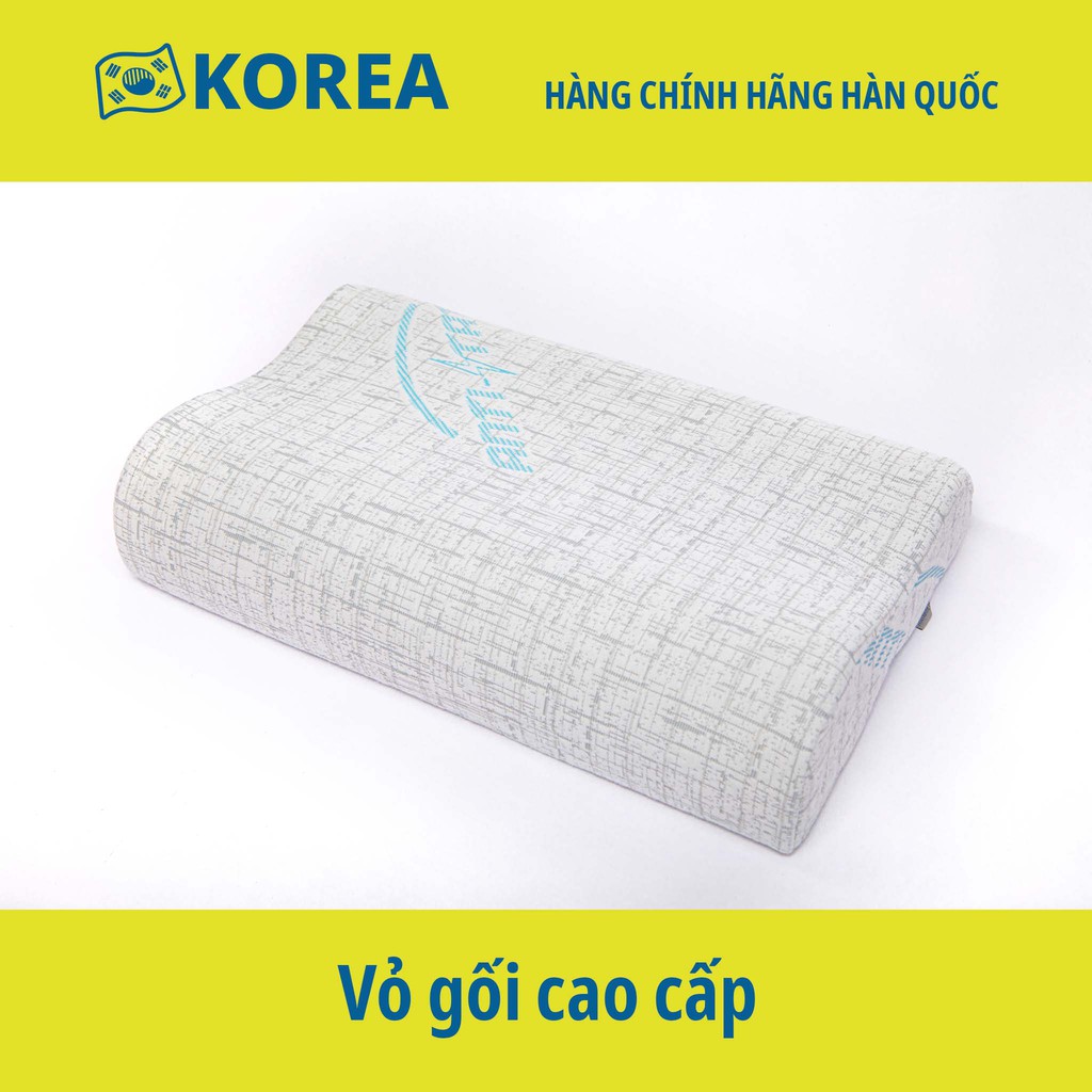 Vỏ gối (Áo gối) cao su non - Hình lượn sóng 50 x 30 x 10/7 cm - Hàng chính hãng Mehome Hàn Quốc | BigBuy360 - bigbuy360.vn