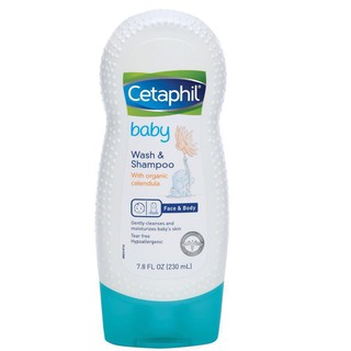 Sữa tắm gội Cetaphil dòng Organic vừa chống viêm da- dưỡng da- trị chàm cho bé từ sơ sinh