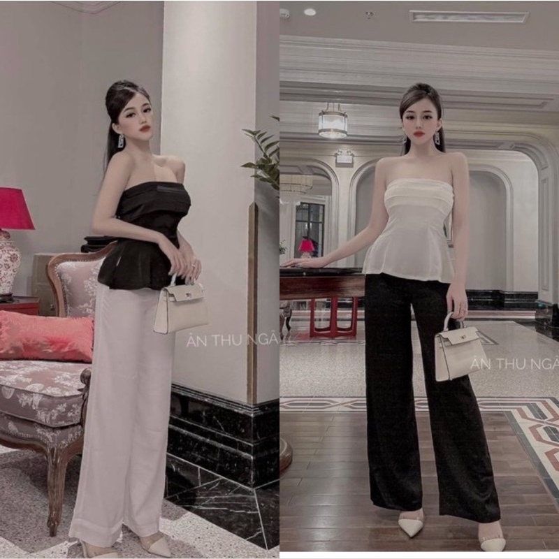 Set áo cúp ngực quần suông