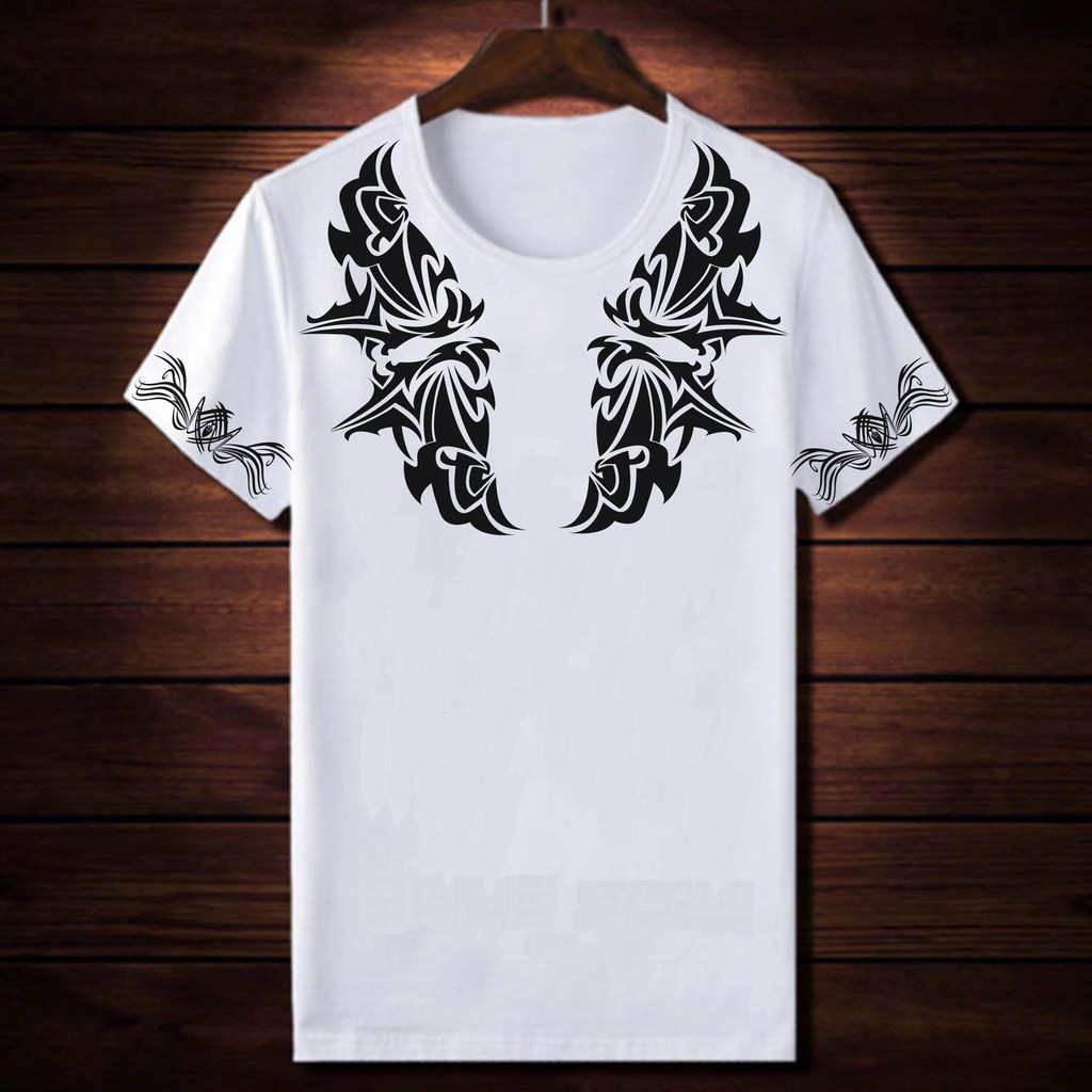 Áo thun nam in hình tattoo hoa văn mtt17
