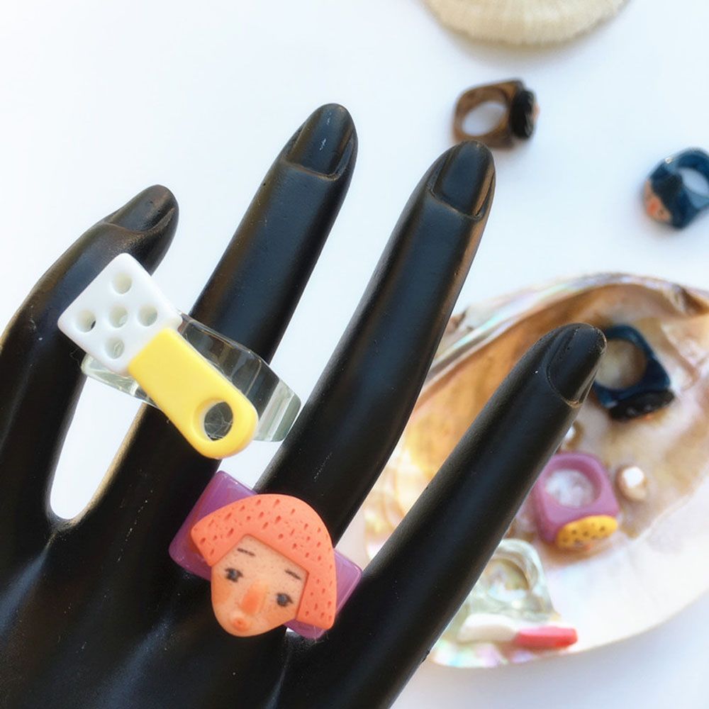 Nhẫn Đeo Tay Họa Tiết Hoạt Hình Thời Trang Hàn Quốc 2021