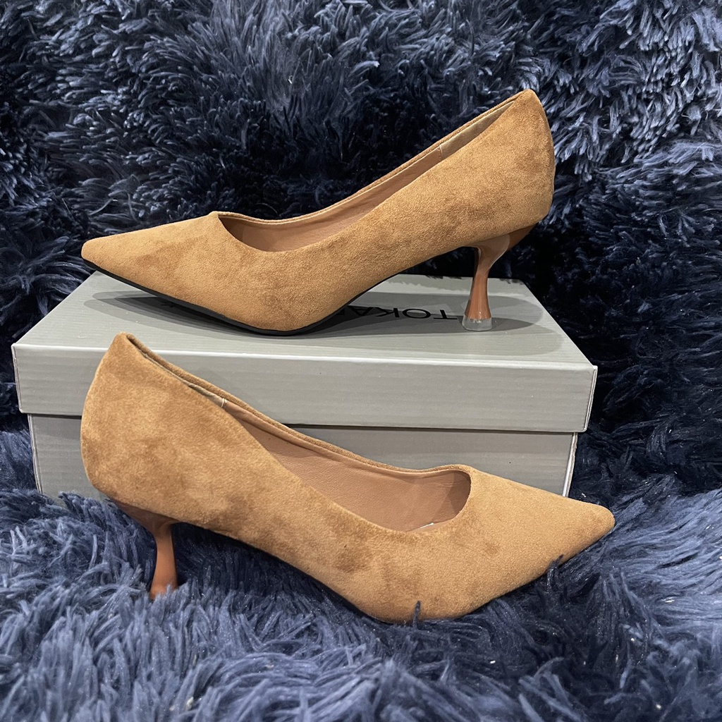 giày cao gót da lộn 5cm- 8860