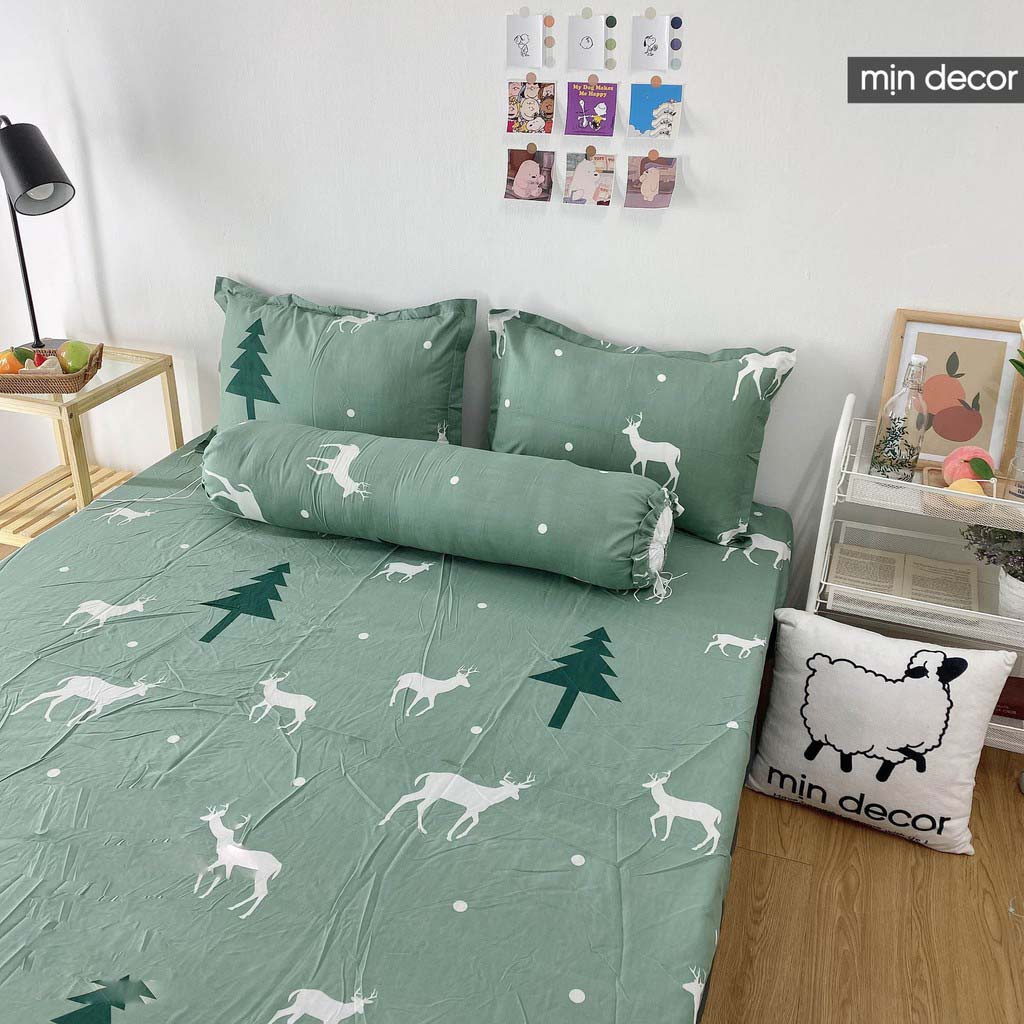 Bộ ga giường cotton 3D, bộ drap giường vỏ gối cotton 3D mềm mại thoáng mát mẫu mã đa dạng | BigBuy360 - bigbuy360.vn