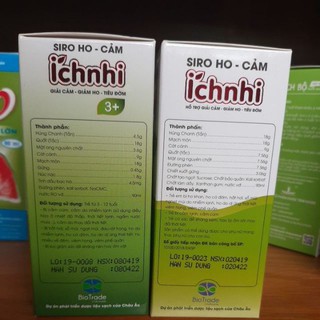 siro ho cảm ích nhi