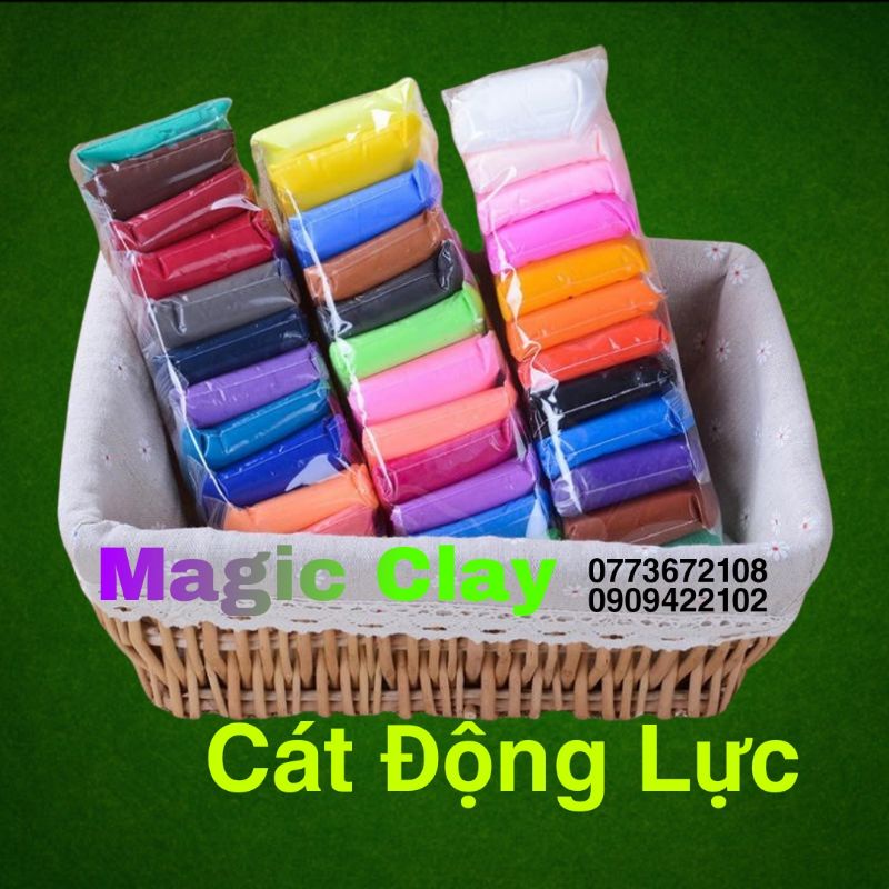 Đất sét nhật , Cát động lực , Magic clay 12 màu