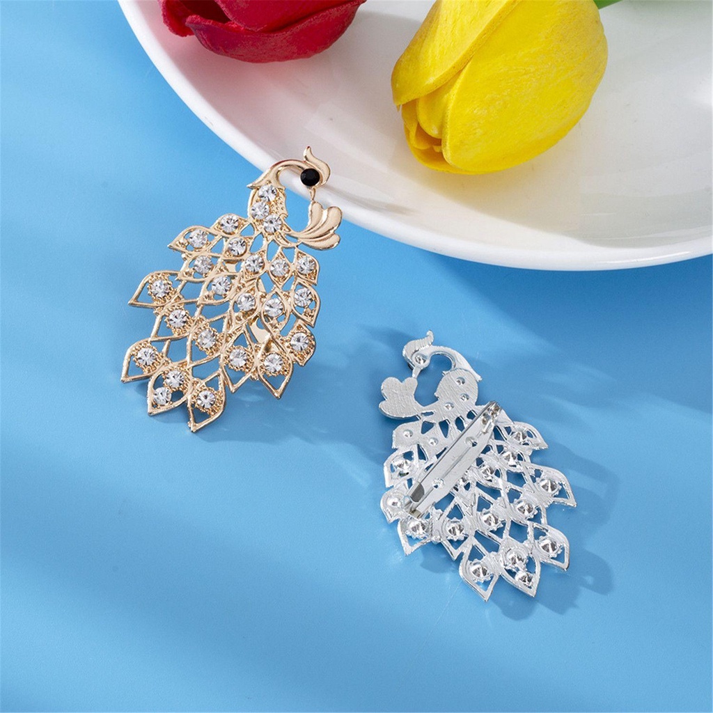 Osier1 Ghim Cài Áo Hình Chim Công|Ghim Hợp Kim