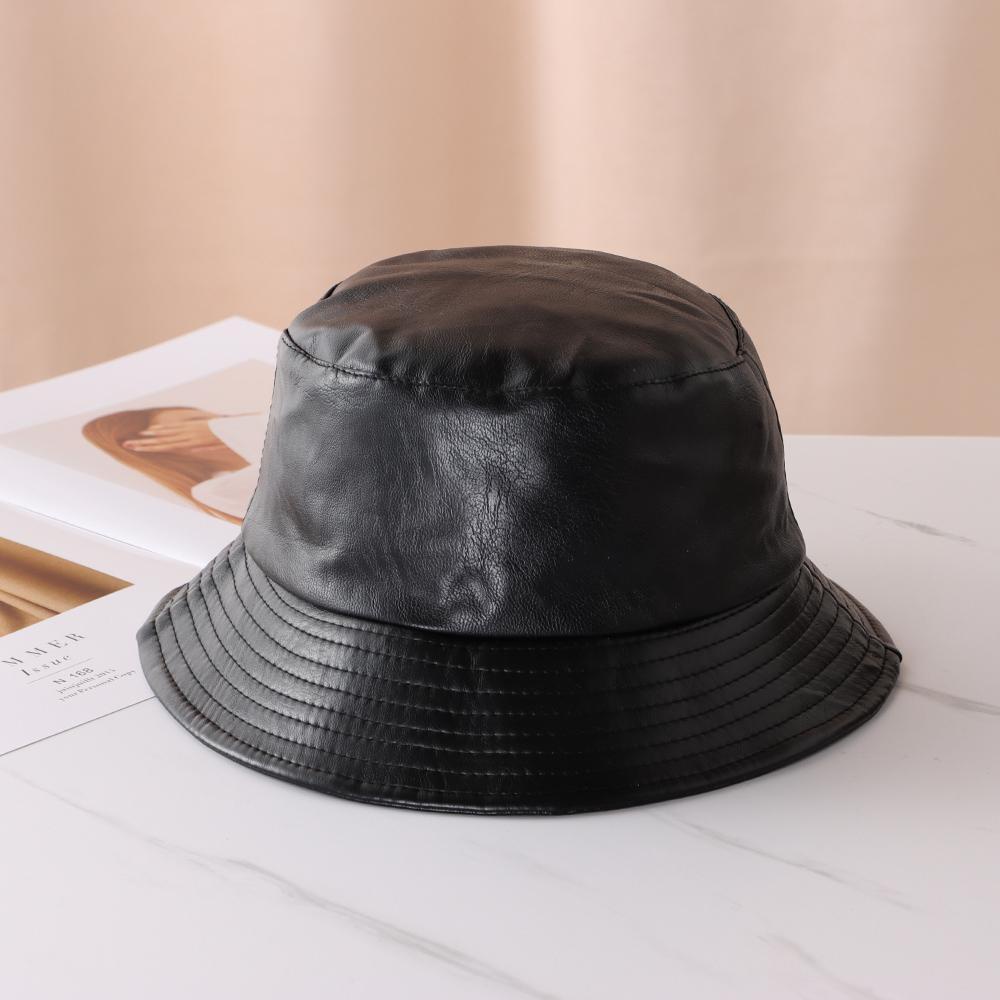 MAXG Mũ Bucket Da PU Chống Nắng Chống Thấm Nước Có Thể Điều Chỉnh