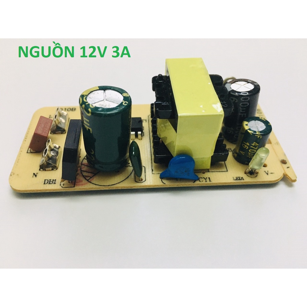 Nguồn không vỏ 12V 3A, 12V 2A, 12V 1A, 12V 0.5A dùng cho Led, Camera