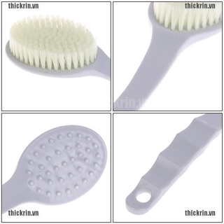 <Hot~new>Exfoliating Scrub Bath Brush Back Body Bath Sponge Scrubber Brushes With Handle