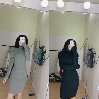 Váy body xỏ ngón ảnh thật