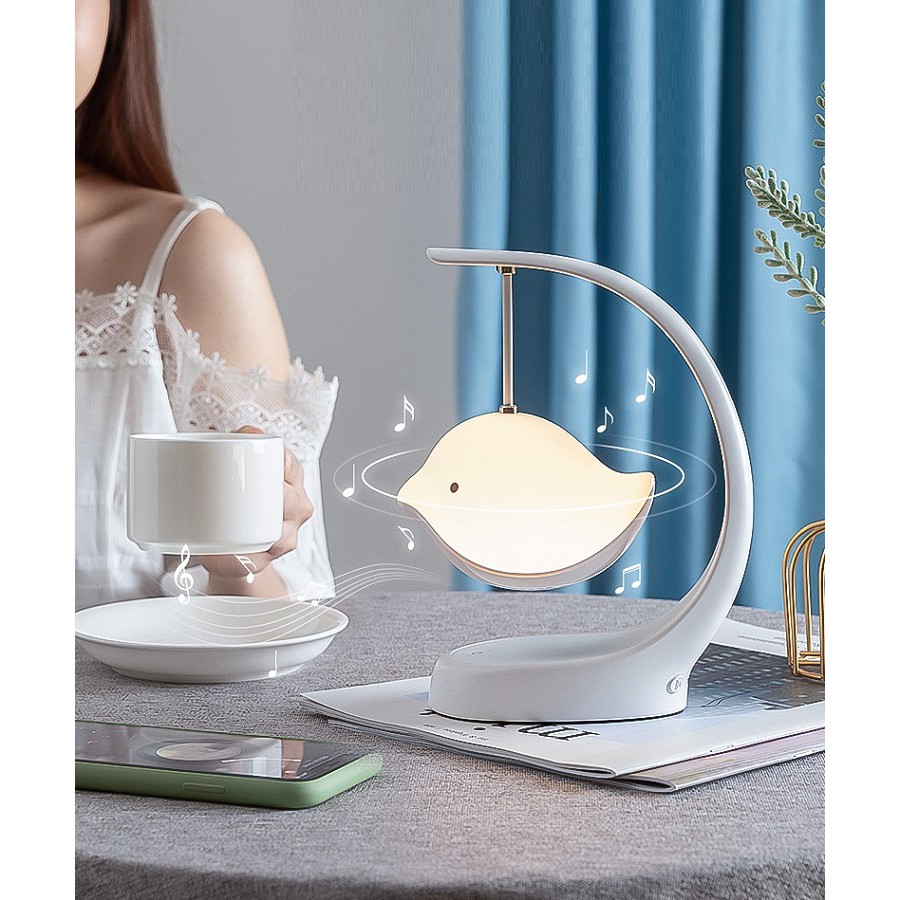 Đèn ngủ cảm ứng hình chim bay đa năng - Có loa bluetooth nghe nhạc bảo hành 12 tháng