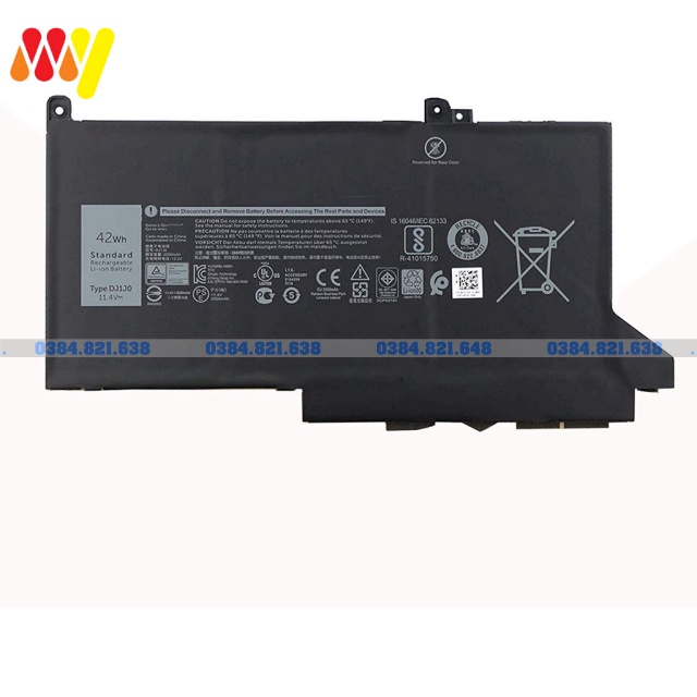 Pin laptop Dell Laitutde E7280 E7480 E7290 E7380 E7390 E7490 F3YGT (60Wh)/DJ1J0 (42Wh) ZIN New 100%. Bảo hành 6 đổi mới