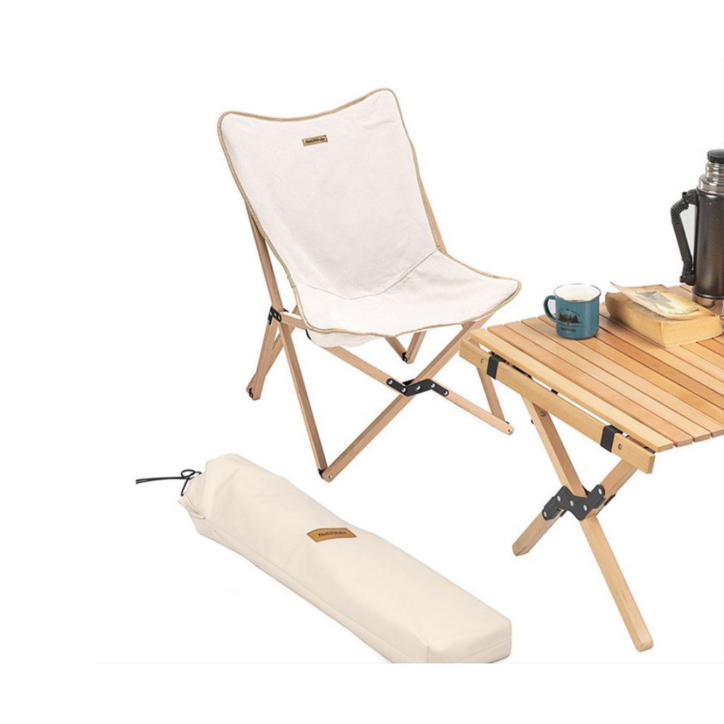 GHẾ XẾP DÃ NGOẠI VINTAGE KHUNG GỖ NATUREHIKE CAO CẤP - DUMUC STORE