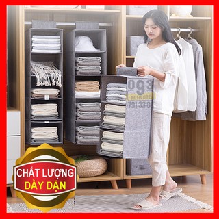 Tủ Vải, Túi Vải Treo Đựng Đồ Quần Áo 5 Ngăn 80x27cm
