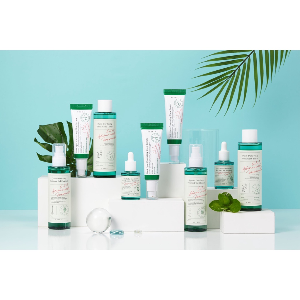 Set dưỡng da ngải cứu AXIS-Y || Mặt nạ đất sét || Toner || Serum || Ample || Kem dưỡng ẩm || Gel rửa mặt || Sữa rửa mặt || Kem chống nắng