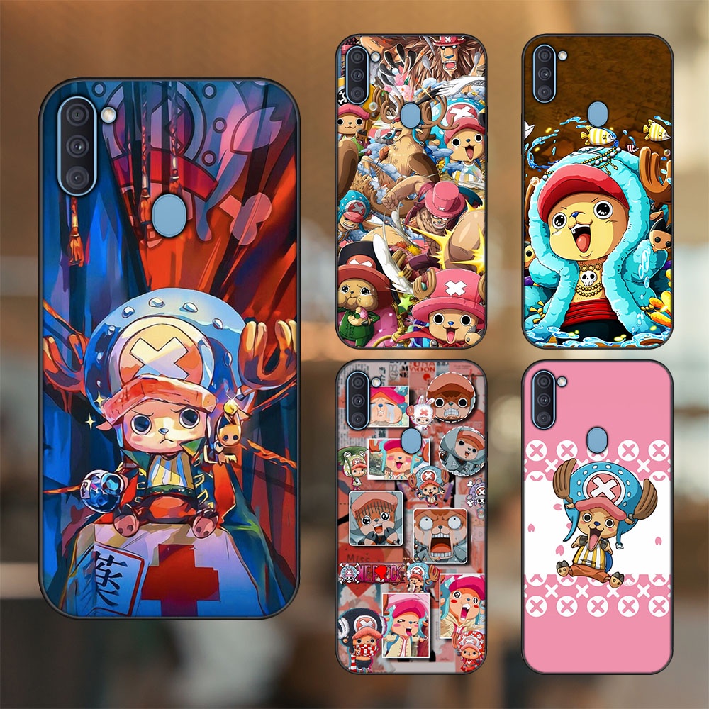 Ốp lưng Samsung A11, M11 viền đen in hình Chopper One Piece Đảo Hải Tặc