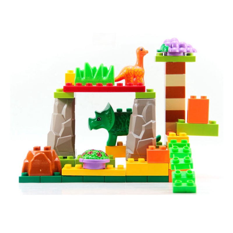 Set 40 khối lắp ráp GOROCK hình khủng long vui nhộn dành cho bé