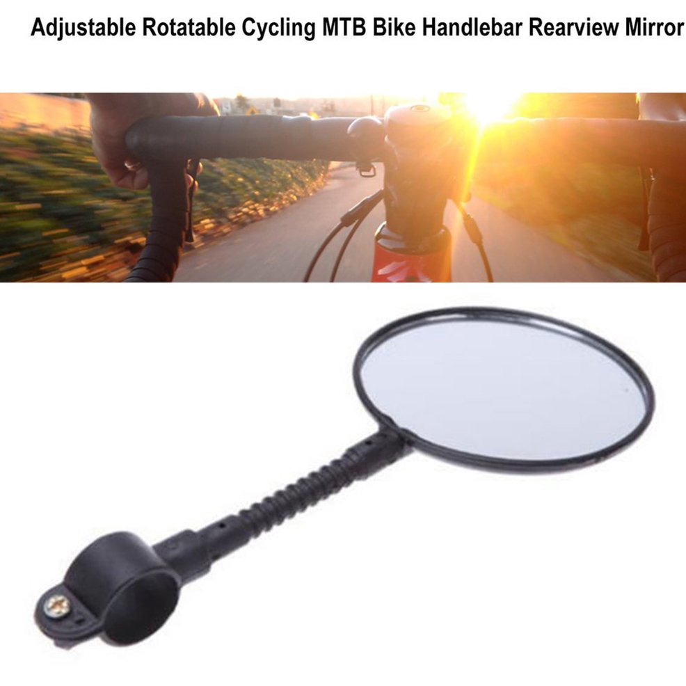 Gương chiếu hậu xoay có thể tùy chỉnh gắn tay lái xe đạp leo núi tiện dụng