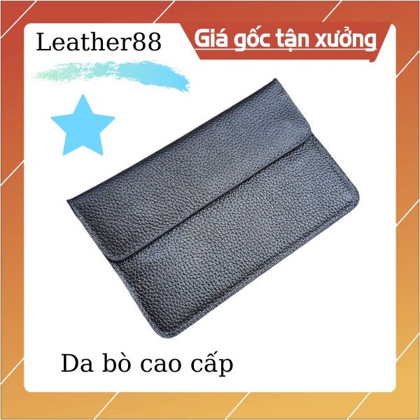 [Da thật]  Ví đăng kiểm ô tô da mill WL109 (Black) - 100% da bò thật, BH 3 năm