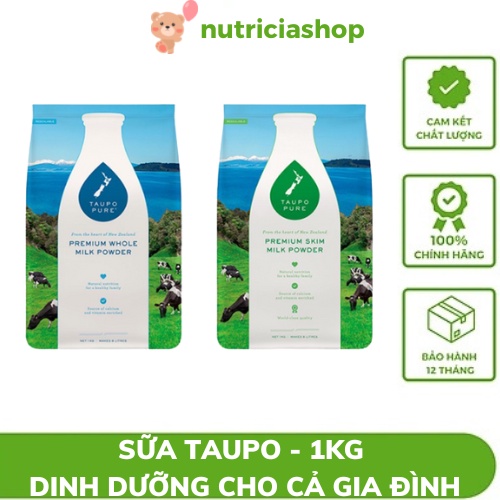Sỉ 1 Thùng Taupo [ 6 túi ] nguyên kem, tách kem túi 1kg