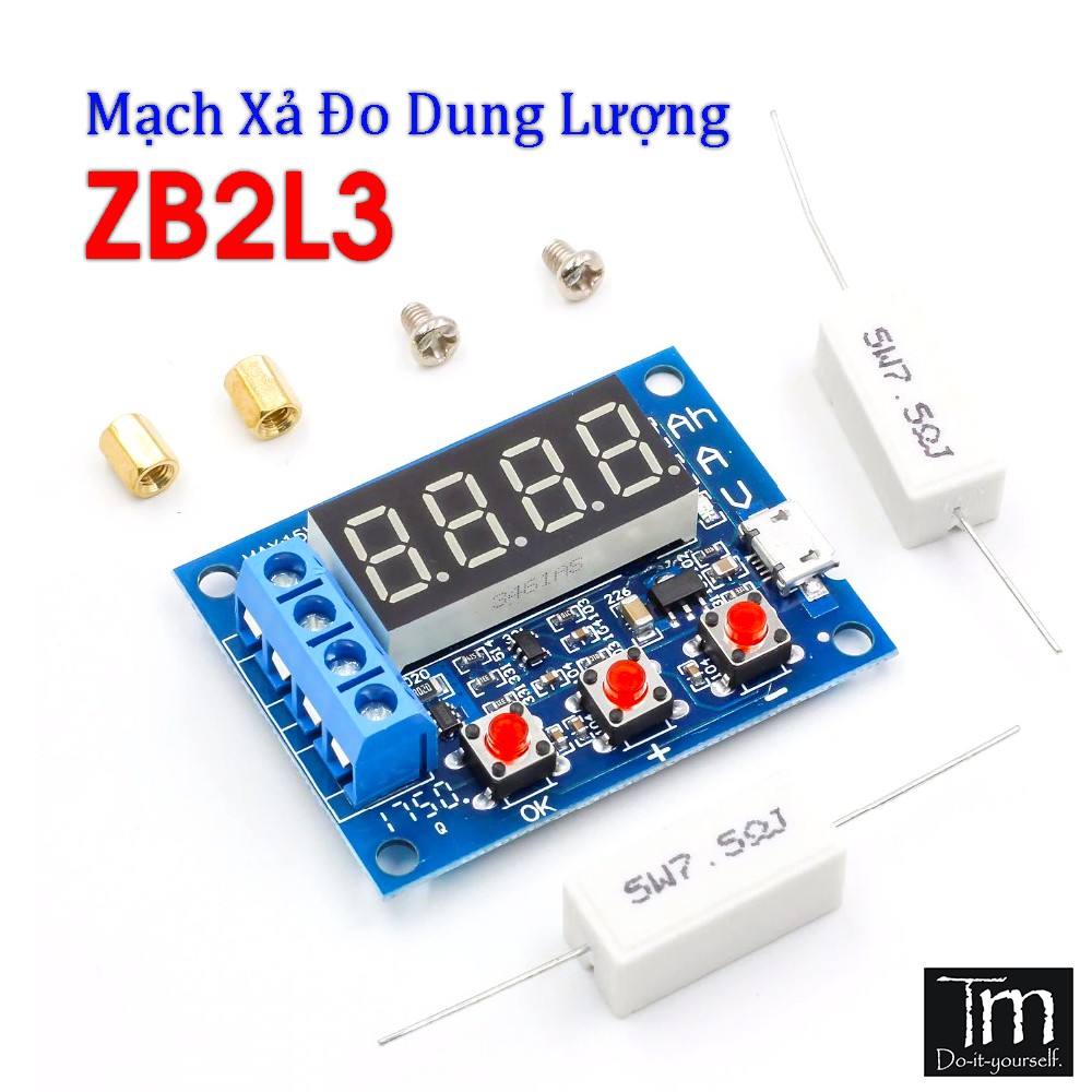 Mạch Xả Đo Dung Lượng Pin & Acquy ZB2L3